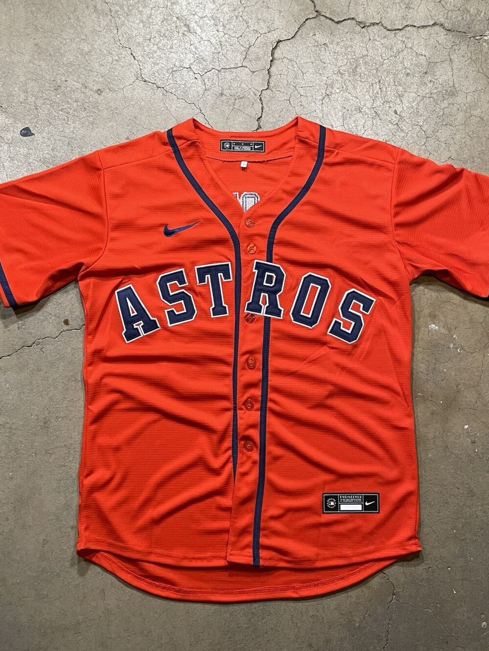 Hunter brown Houston Astros orange alternate jersey men’s size XL new